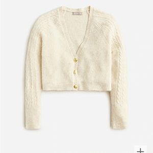 NWT jcrew “Super soft cable knit cardigan” sweater